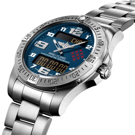 breitling aerospace with attached watch at the bottom little watch|breitling aerospace watch manual.